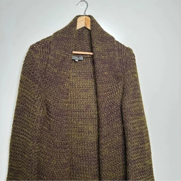 Milia M Milia Maroun 100% Wool Open Front Cardigan Sweater Size Medium - Picture 2 of 11